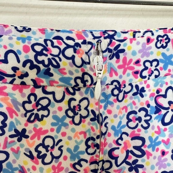 Lilly Pulitzer New Tilly Tiered Ruffle Skirt Multi Fun Sun Repeat Ditsy Skirt 00 - Picture 8 of 12